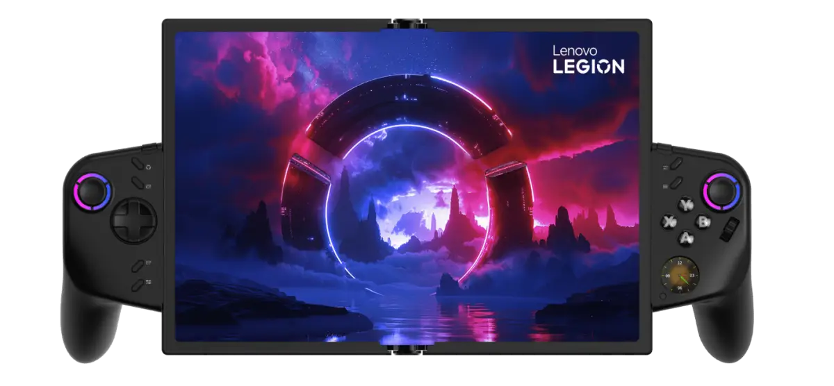 Konsep Legion Go Fold dalam mode layar penuh horizon. (Sumber: Lenovo)