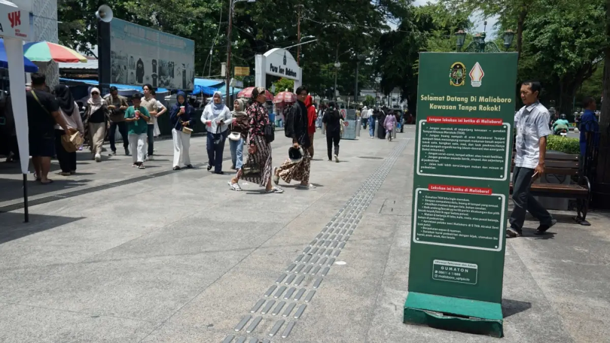 Kawasan Malioboro, Kota Jogja, dipadati wisatawan selama Lebaran 2026. (Sumber: istimewa)