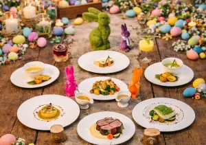 Menu sajian Springtime Easter Feast di House of Tugu Jakarta. (Sumber: istimewa)