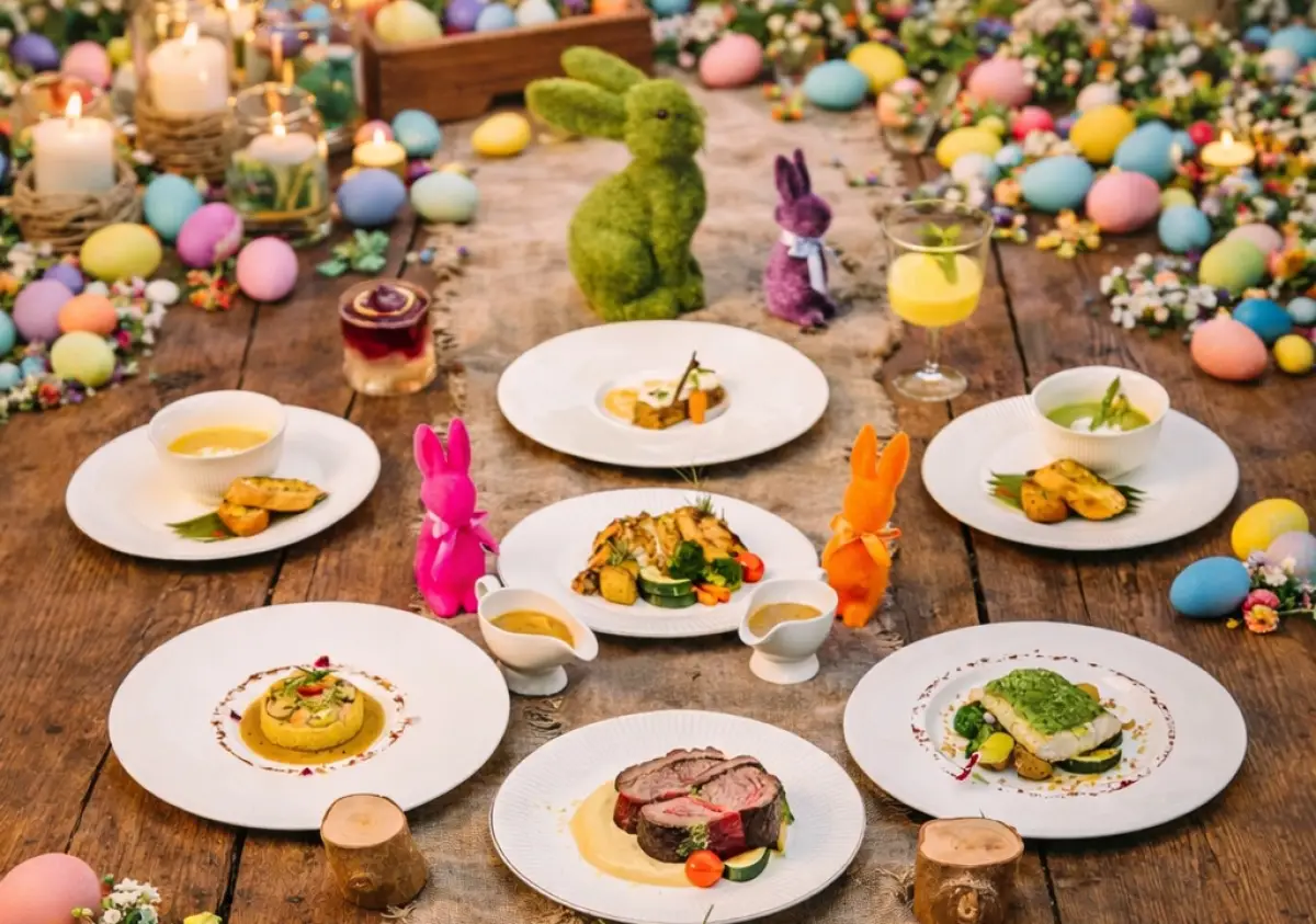 Menu sajian Springtime Easter Feast di House of Tugu Jakarta. (Sumber: istimewa)