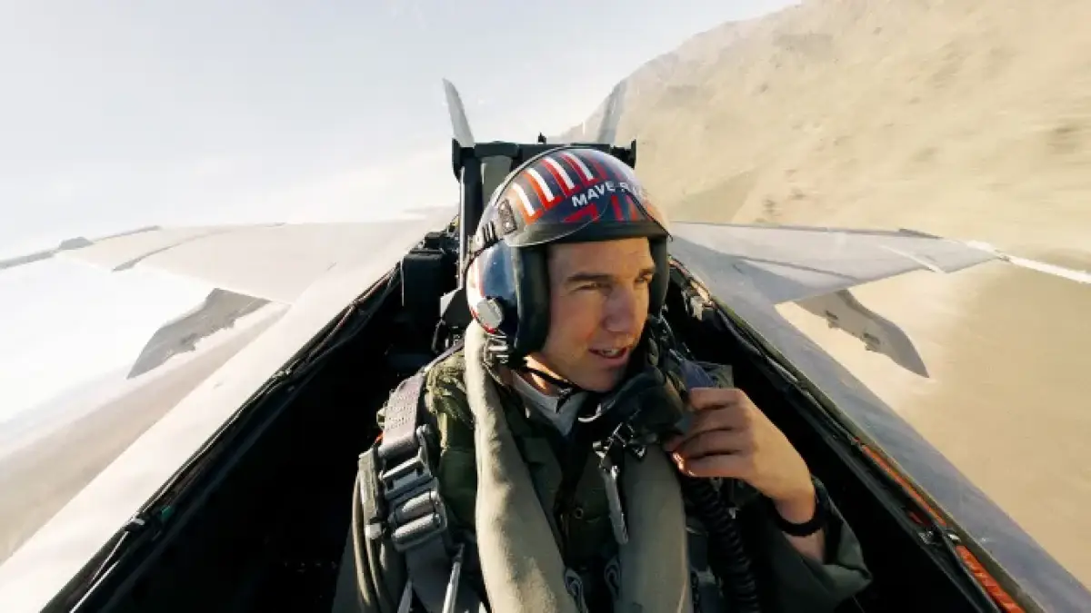 Tom Cruise dalam film Top Gun: Maverick. (Sumber: Paramount Pictures)