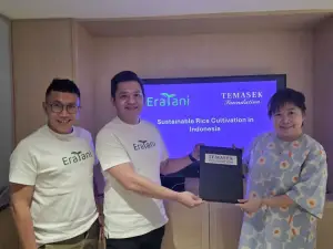 Eratani (kiri) x Temasek Foundation. (Sumber: dok. eratani)