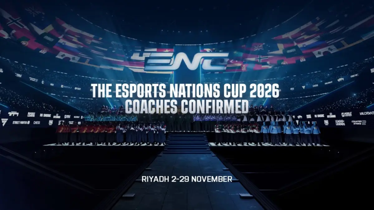 Pengumuman daftar pelatih tim nasional e-sports Indonesia di ENC 2026.