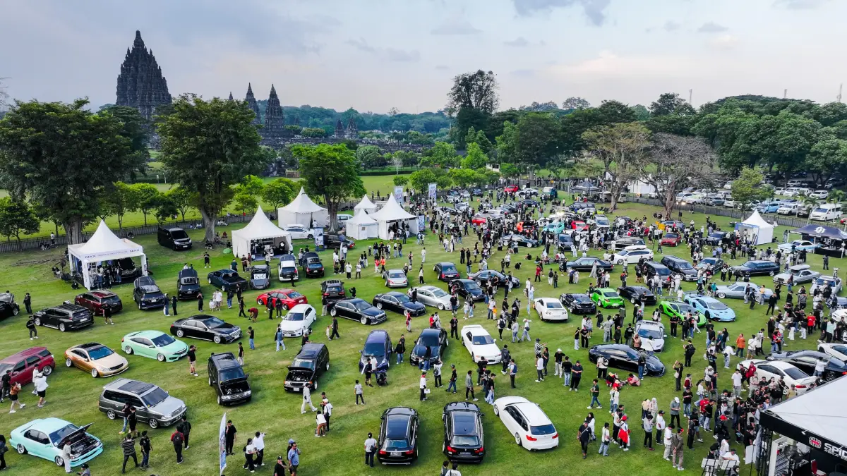 Suasana gelaran IMX 2026 di pelataran Candi Prambanan, Minggu (26/4/2026). (Sumber: istimewa)