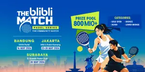 Kompetisi padel The Blibli Match Series. (Sumber: dok. blibli)
