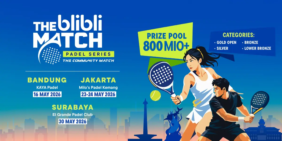 Kompetisi padel The Blibli Match Series. (Sumber: dok. blibli)