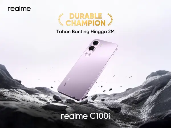 Realme C100i Punya Kapasitas Baterai Besar dan Fitur Rain Touch Mode