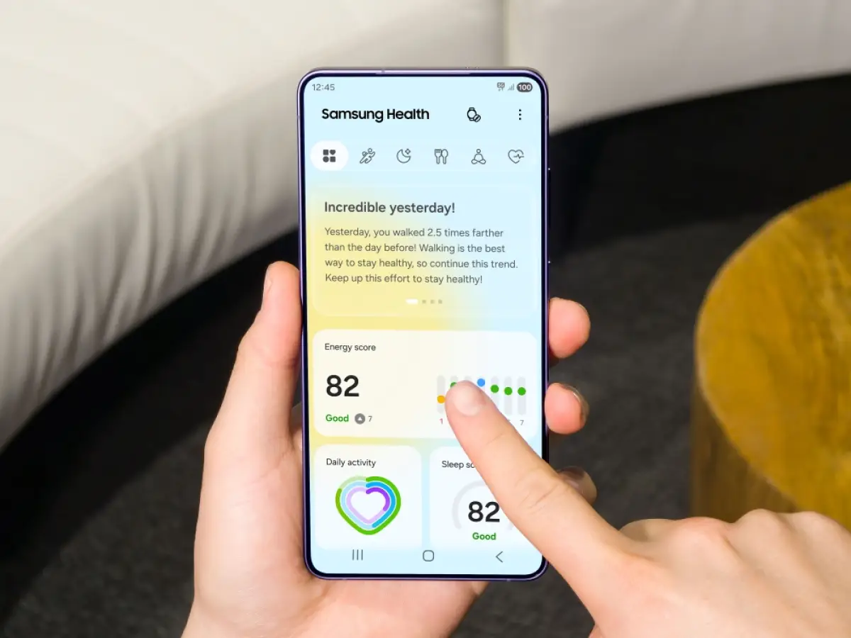 Fitur baru buat Galaxy Watch yang bisa dilihat di Samsung Health. (Sumber: Samsung)