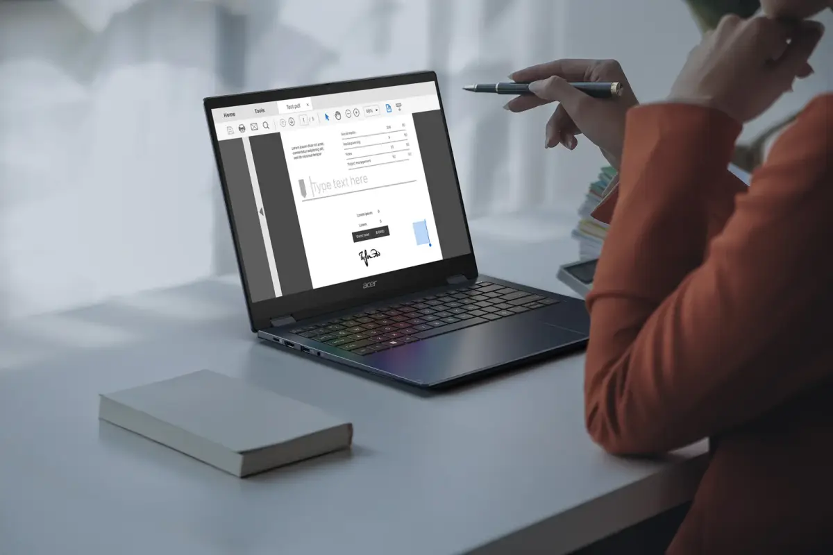 Acer Swift Spin 14 AI. (Sumber: Acer)