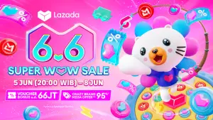 Lazada 6.6 Super Wow Sale. (Sumber: Lazada)