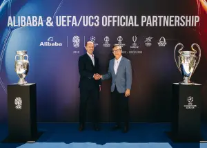 Alibaba Group menjadi sponsor untuk Liga Champions dan Euro 2028 (Sumber: null)