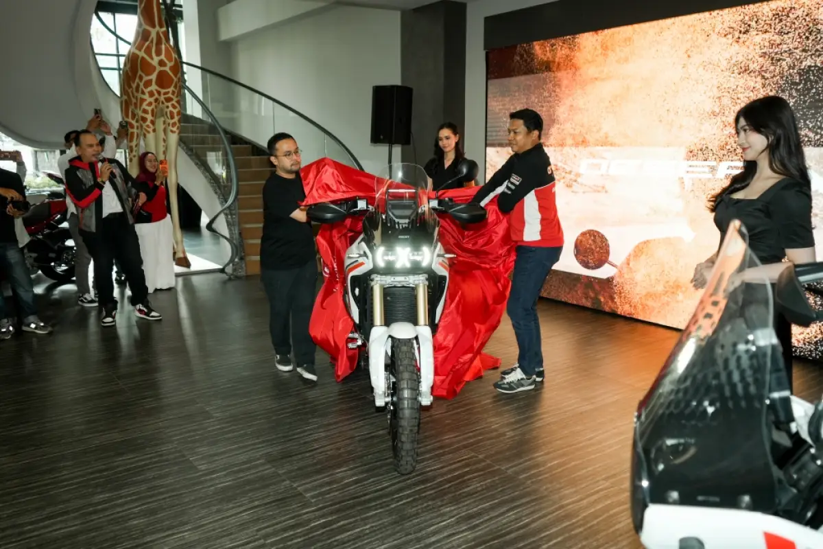 Ducati DesertX V2 resmi dipasarkan di Indonesia. (Sumber: Ducati)