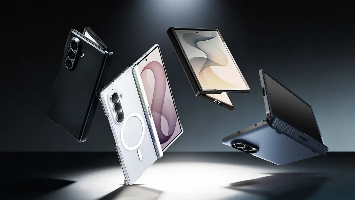 Jajaran casing Spigen untuk Samsung Galaxy Z Fold 8 Series. (Sumber: Spigen)
