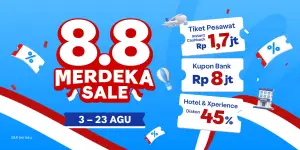 8.8 Merdeka Sale. (Sumber: Traveloka)