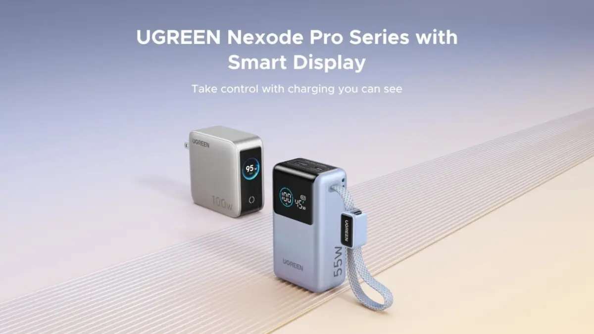 Seri Ugreen Nexode Pro dengan layar pintar. (Sumber: Ugreen)