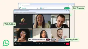 WhatsApp web memungkinkan melakukan panggilan audio dan video. (Sumber: Meta)