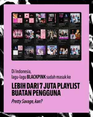 Lagu-lagu BLACKPINK paling banyak diputar di Spotify. (Sumber: istimewa)