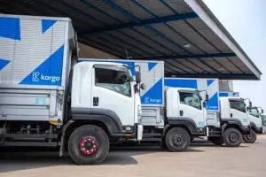 Armada truk listrik milik Kargo Technologies. (Sumber: null)